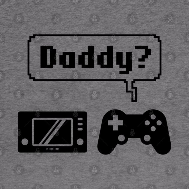 Controller Game Console Icons (Cartoon: Daddy? / Black) by MrFaulbaum